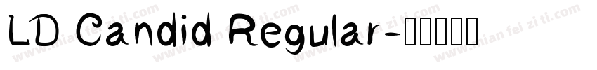 LD Candid Regular字体转换